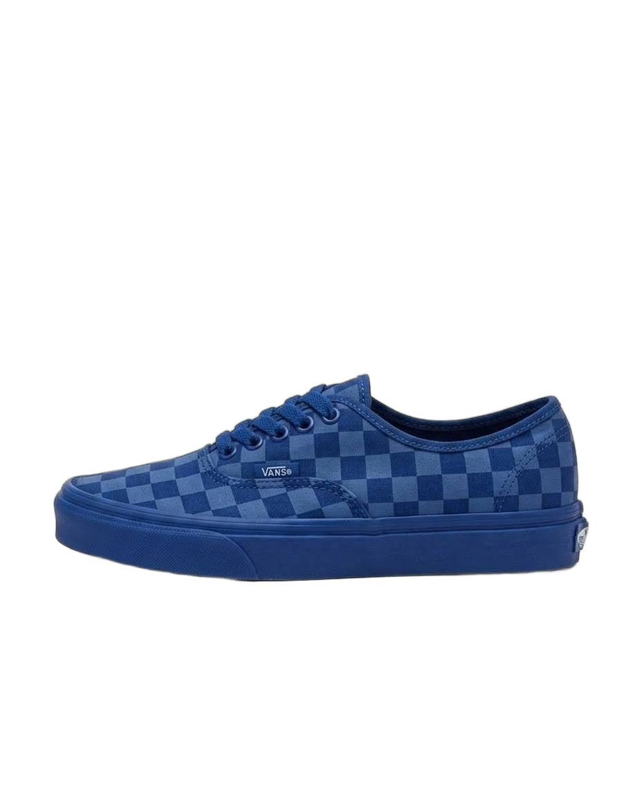 Vans Authentic - Tenis unisex con estampado de tablero azul