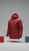 Parka técnica roja metro
