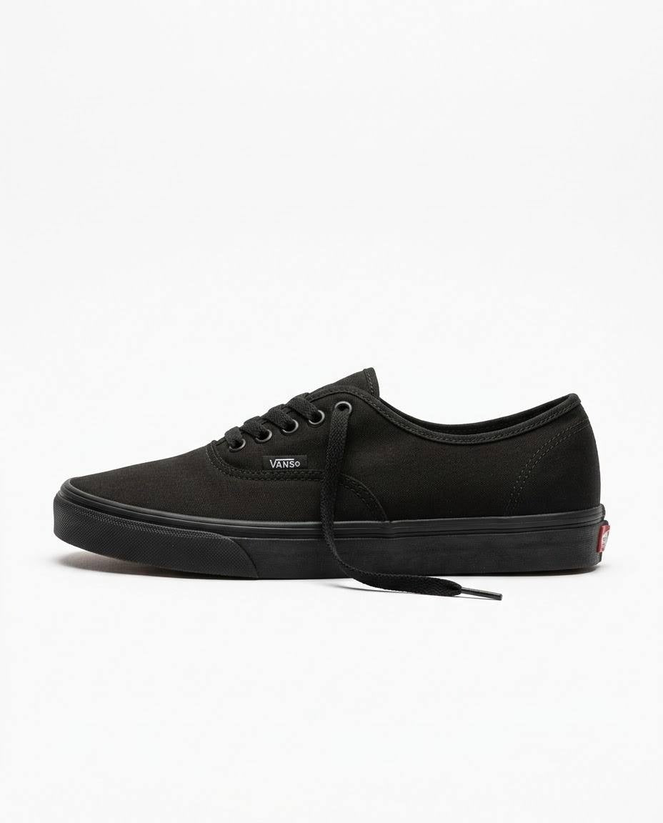 Vans Authentic - Tenis casuales para hombre en color negro total