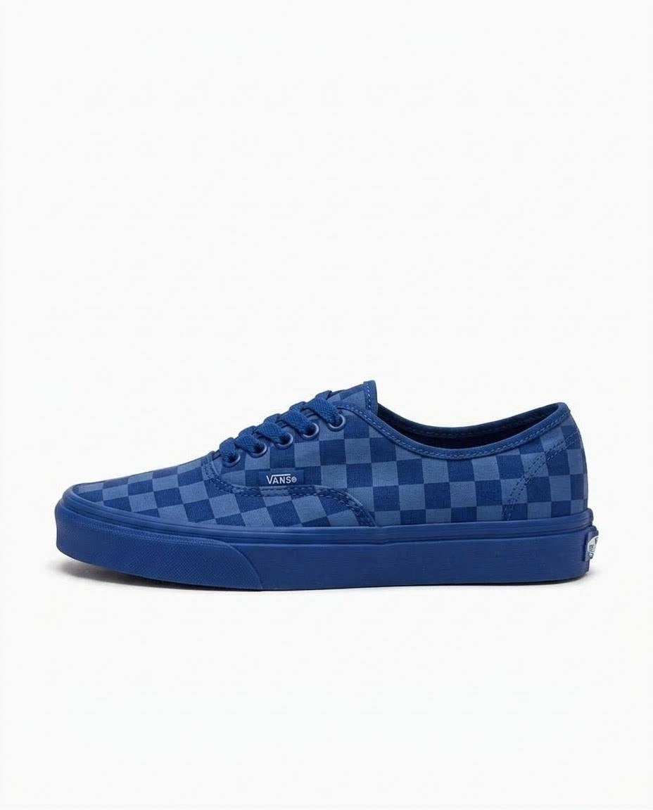 Vans Authentic - Tenis unisex con estampado de tablero azul