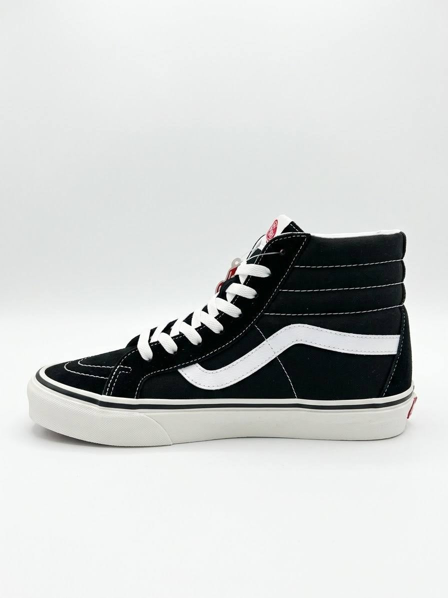 Vans Sk8-Hi - Tenis clásicos de lona y gamuza negros