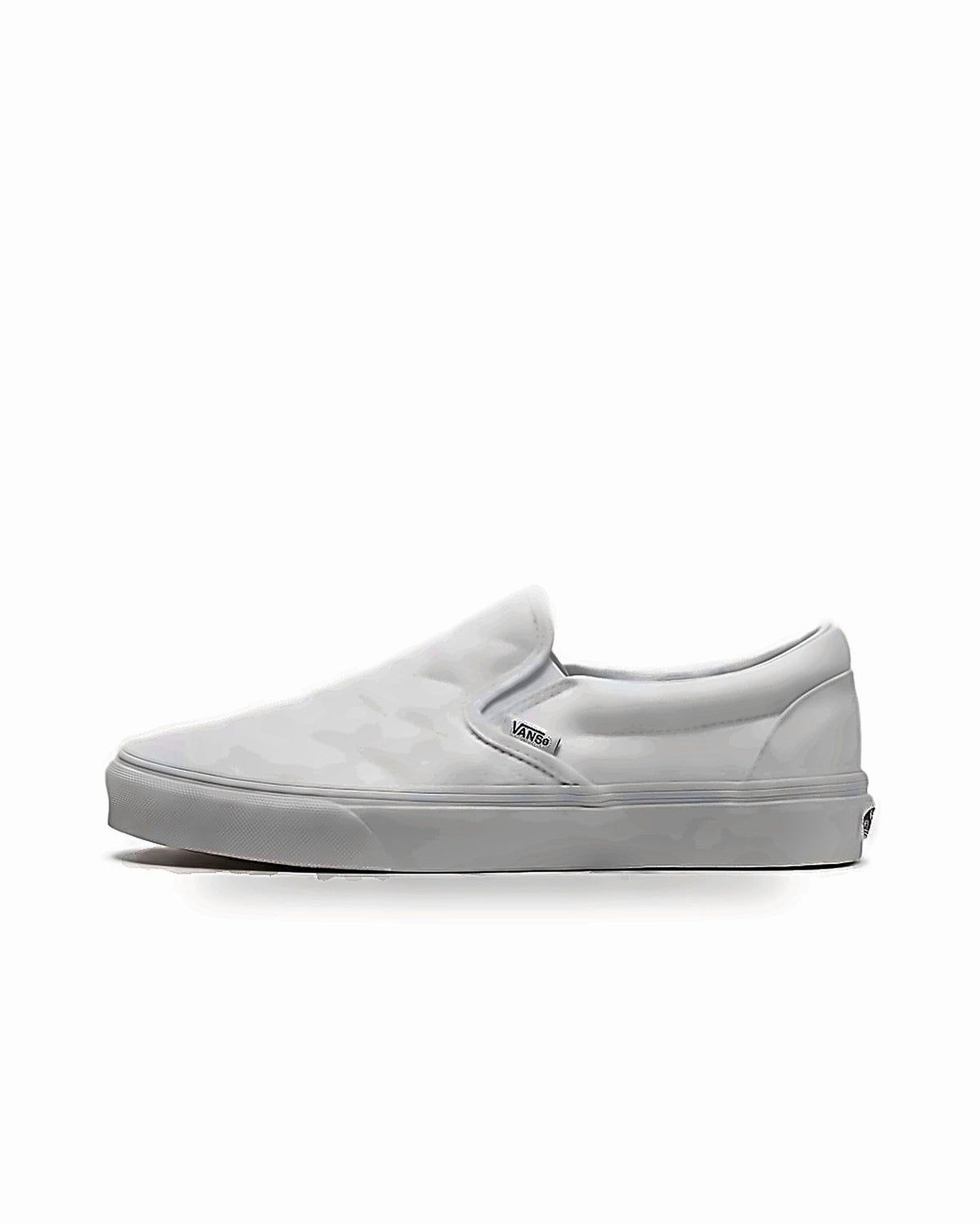 Vans Classic Slip-On - Tenis casuales color blanco con textura