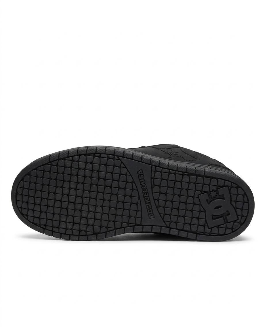 DC Shoes - Tenis Court Graffik para hombre, color negro total