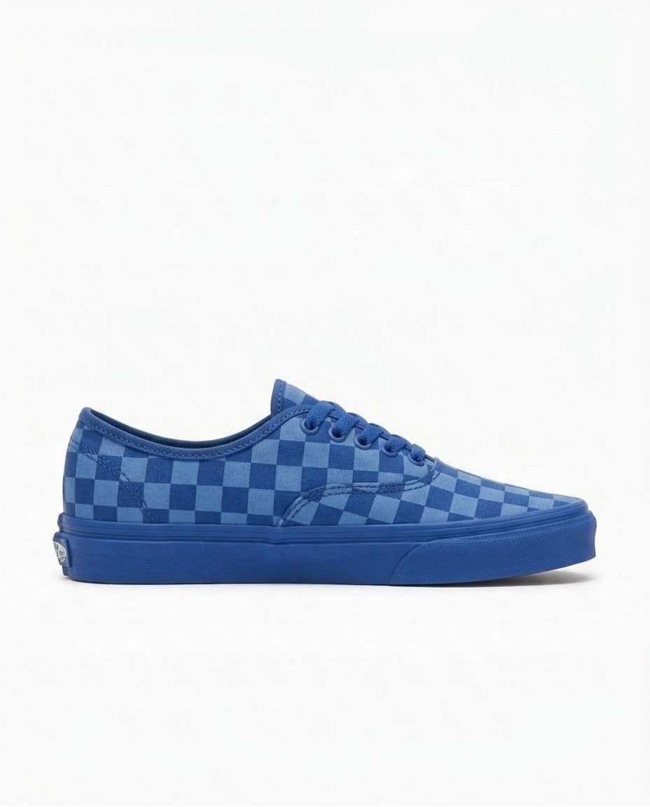 Vans Authentic - Tenis unisex con estampado de tablero azul