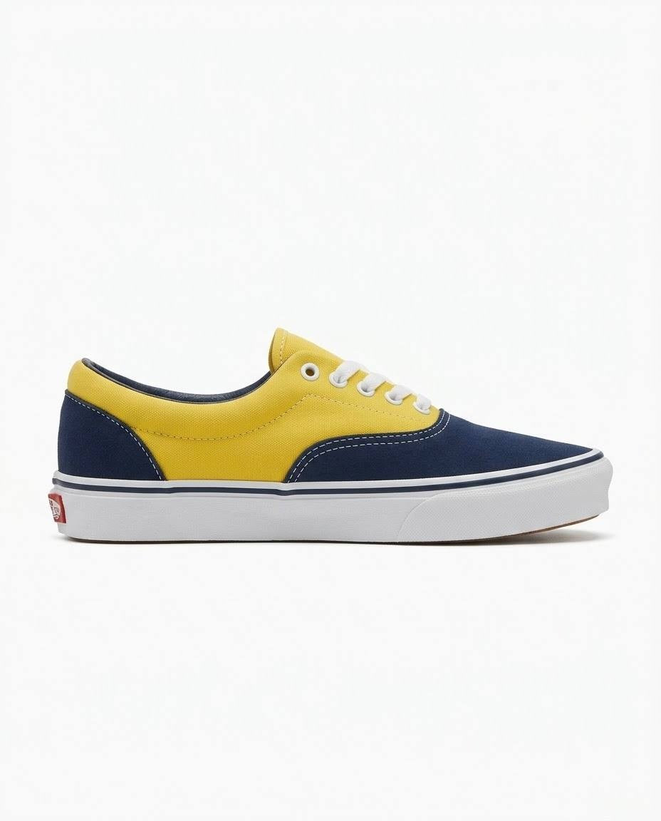 Vans Era - Tenis casuales en azul marino y amarillo