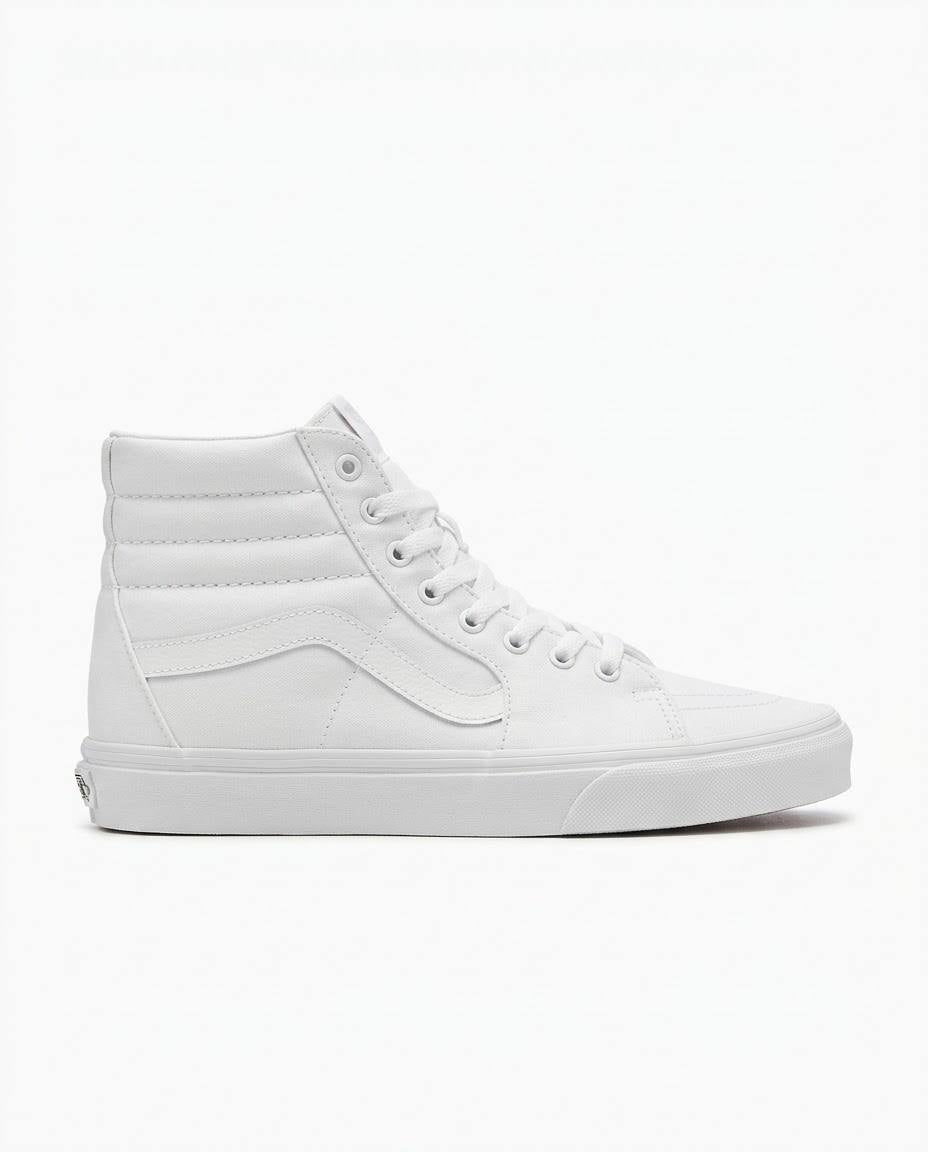 Vans Sk8-Hi - Tenis de bota clásicos en color blanco total