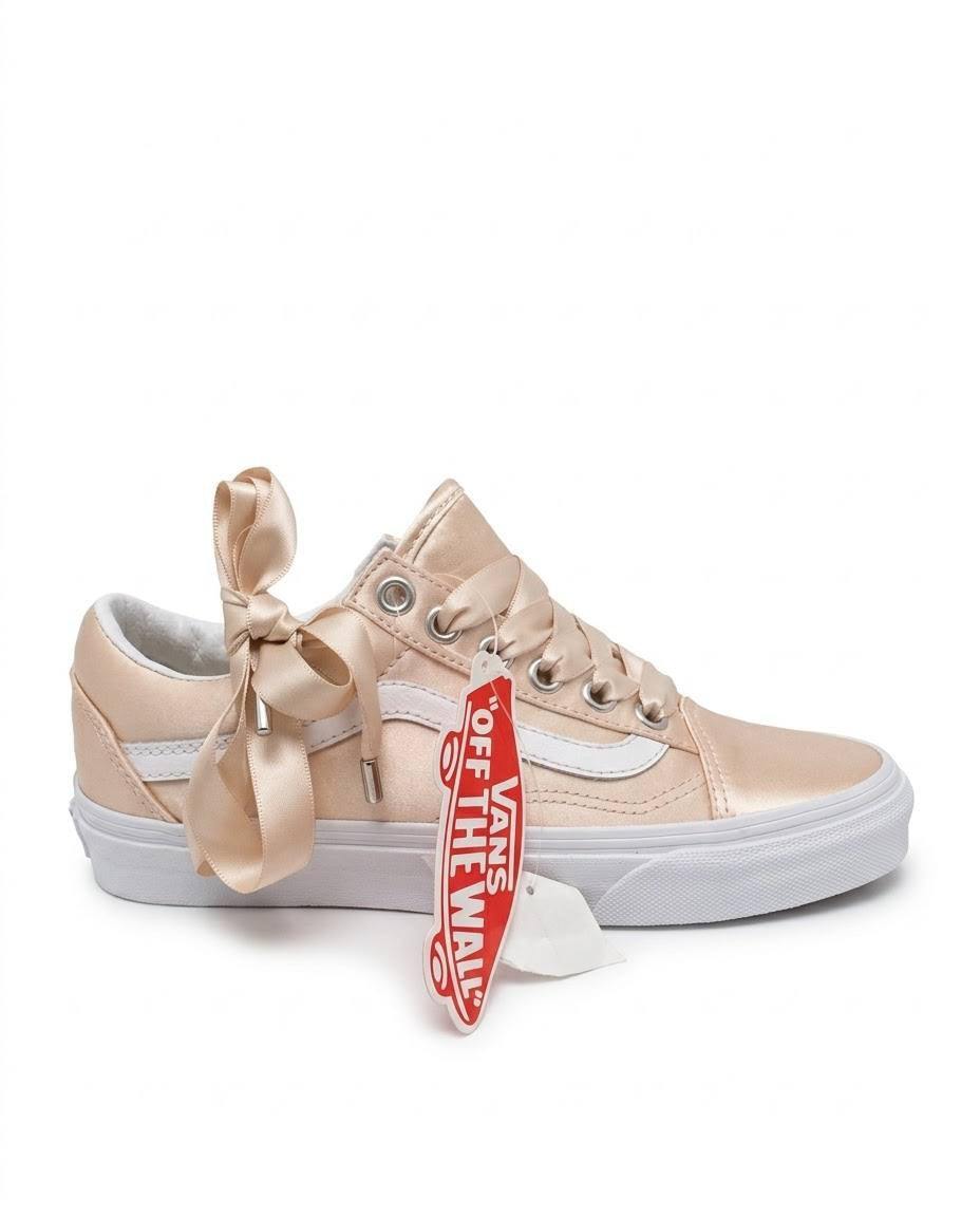 Vans Old Skool Satin - Tenis de satén color rosa