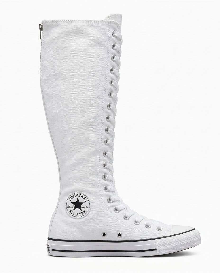 Converse Chuck Taylor All Star - Botas altas de lona blancas