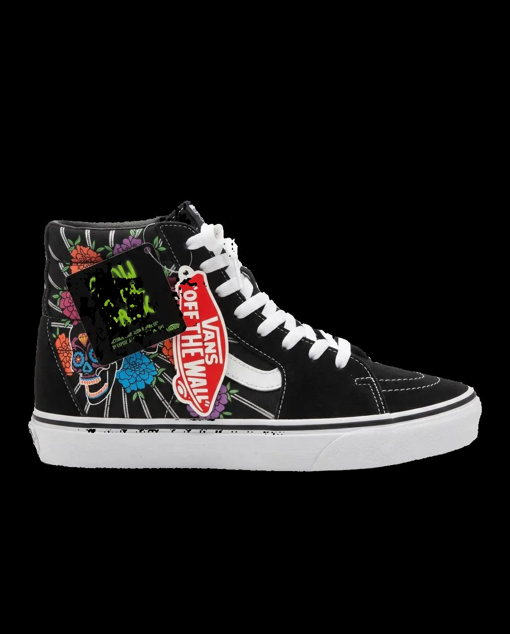 Vans Sk8-Hi - Tenis de Lona con Calaveras Día de Muertos