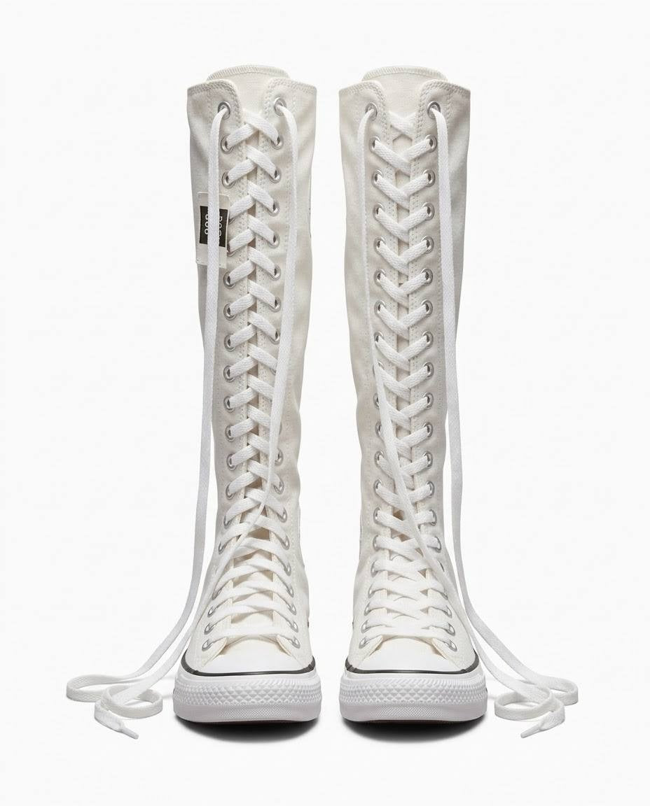 Converse Chuck Taylor All Star - Botas altas de lona blancas