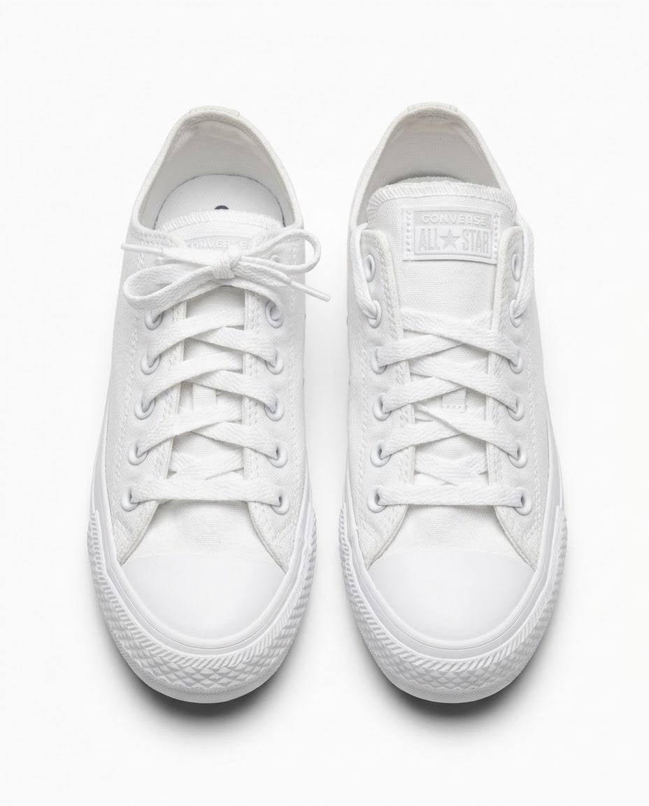Converse Chuck Taylor All Star - Tenis casuales de lona blancos