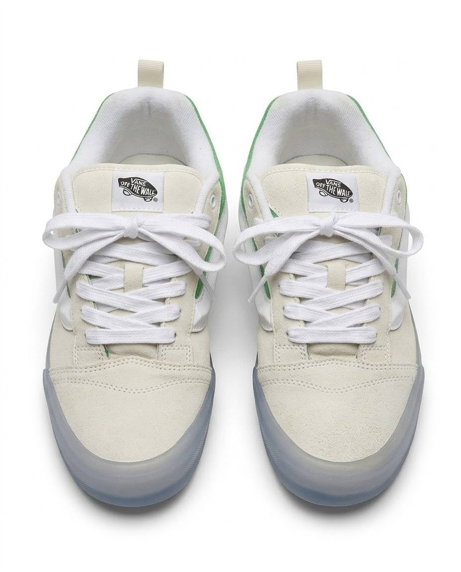 Vans Lowland ComfyCush - Tenis casuales color crema y verde