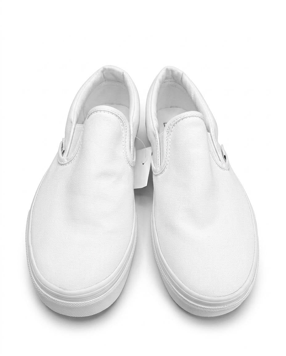 Vans Classic Slip-On - Tenis Unisex color blanco total