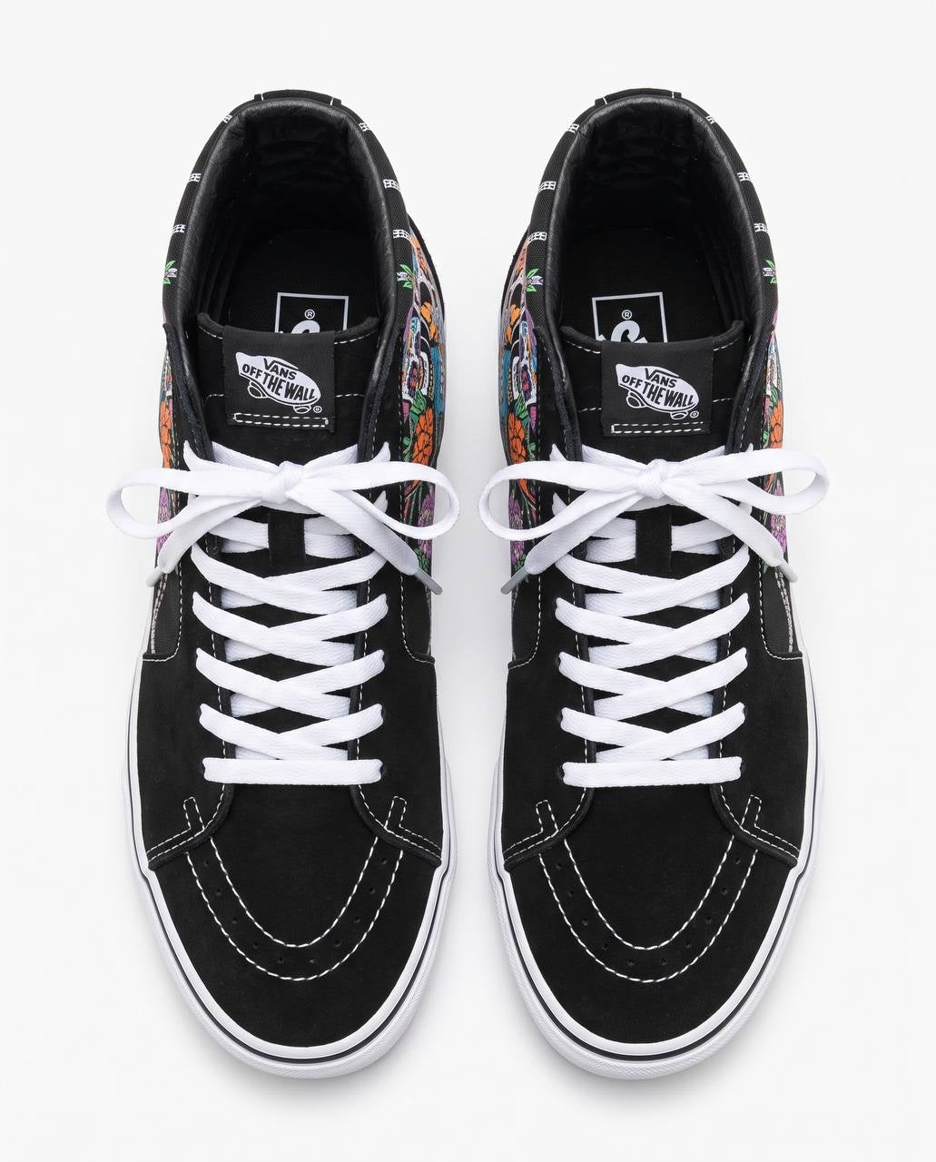 Vans Sk8-Hi - Tenis de Lona con Calaveras Día de Muertos