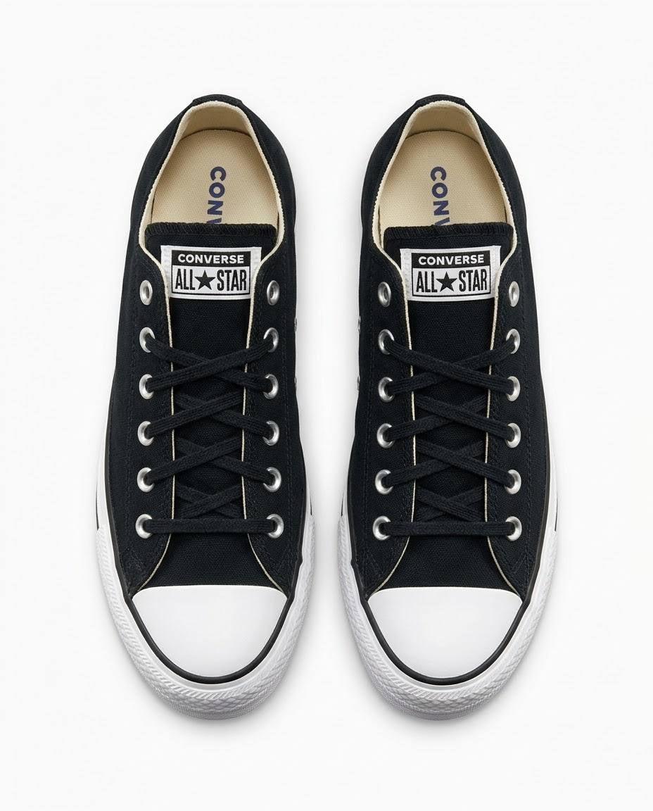 Converse Chuck Taylor All Star Lift - Tenis de plataforma negros