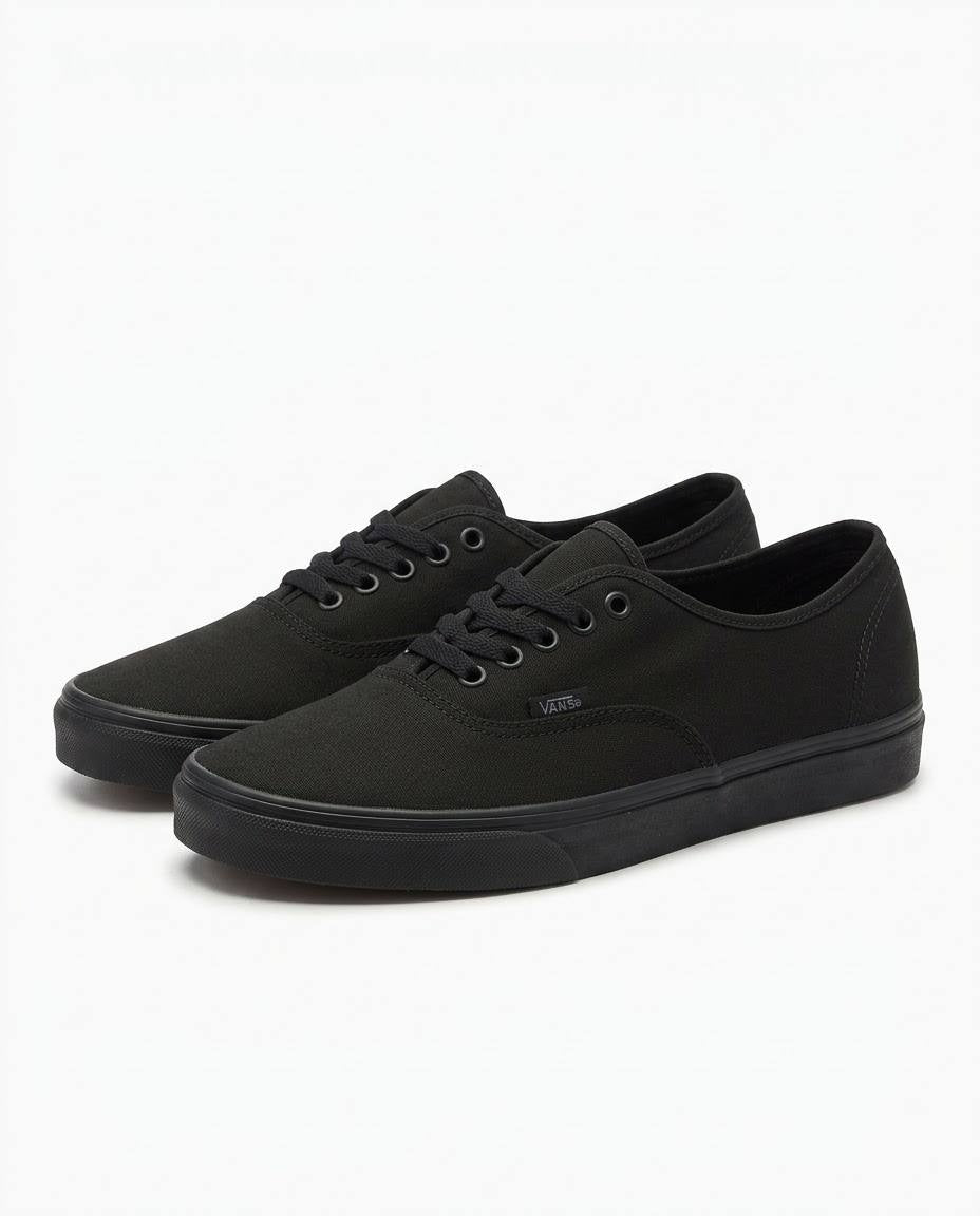 Vans Authentic - Tenis casuales para hombre en color negro total