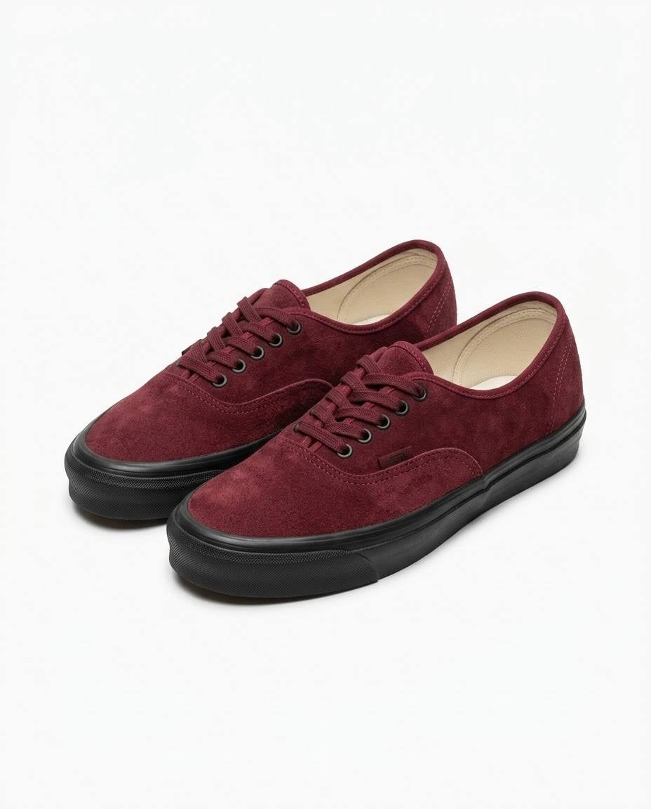 Vans Vault OG Authentic LX - Tenis de Gamuza Burdeos