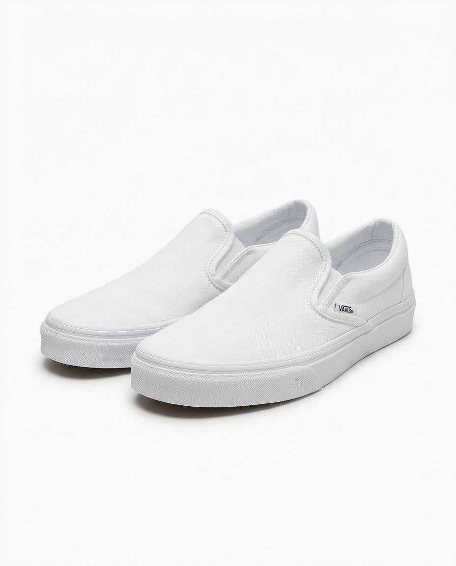 Vans Classic Slip-On - Tenis Unisex color blanco total