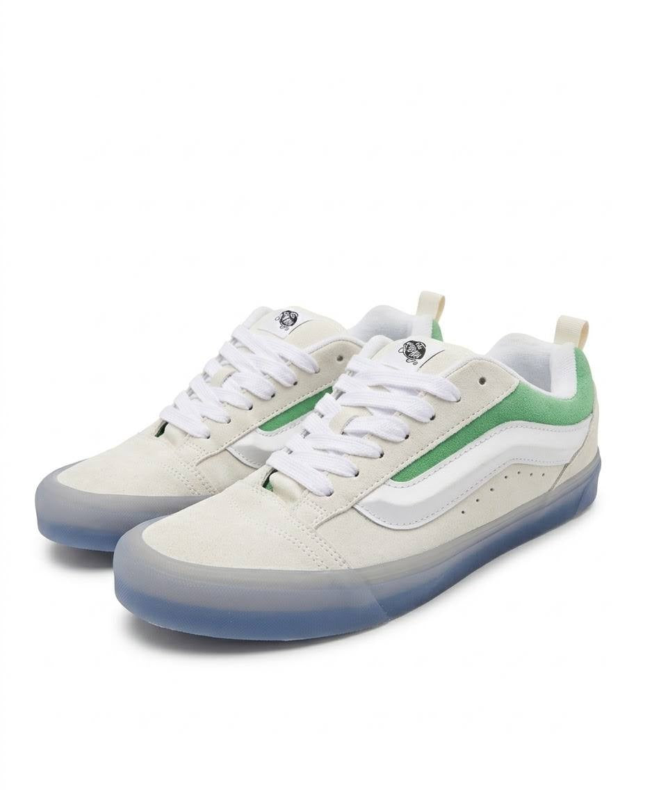 Vans Lowland ComfyCush - Tenis casuales color crema y verde