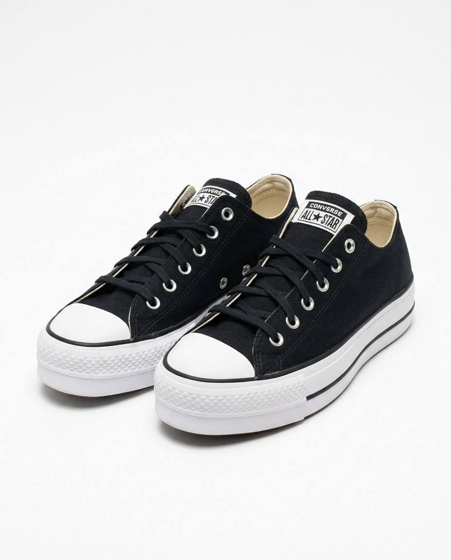 Converse Chuck Taylor All Star Lift - Tenis de plataforma negros