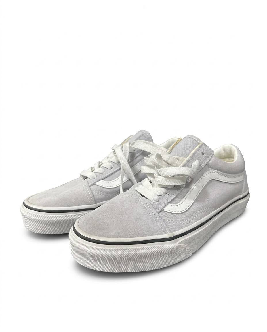 Vans Old Skool - Tenis casuales en color gris claro