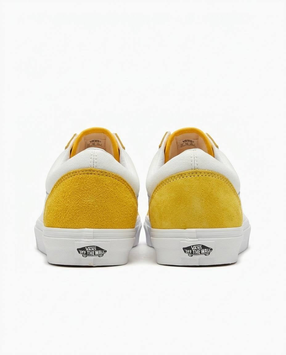 Vans Old Skool - Tenis casuals con diseño en paneles amarillos