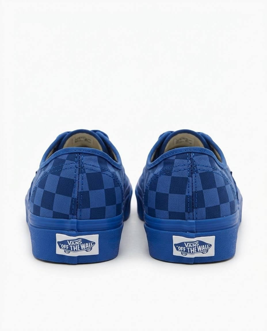 Vans Authentic - Tenis unisex con estampado de tablero azul