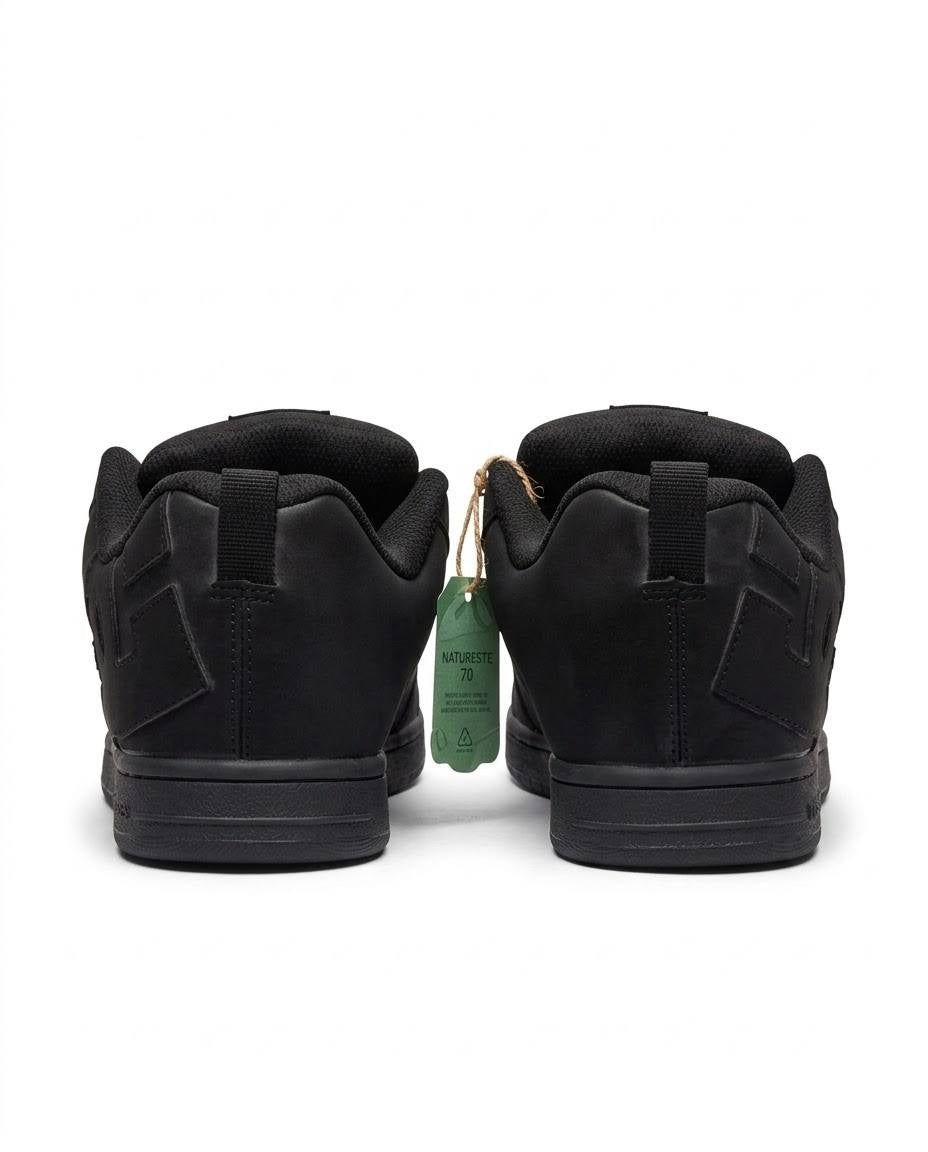 DC Shoes - Tenis Court Graffik para hombre, color negro total