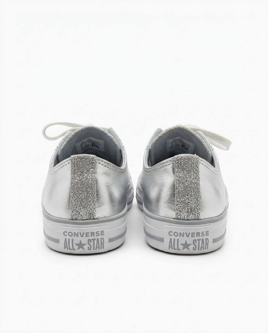 Converse Chuck Taylor All Star - Tenis Plateados Metálicos