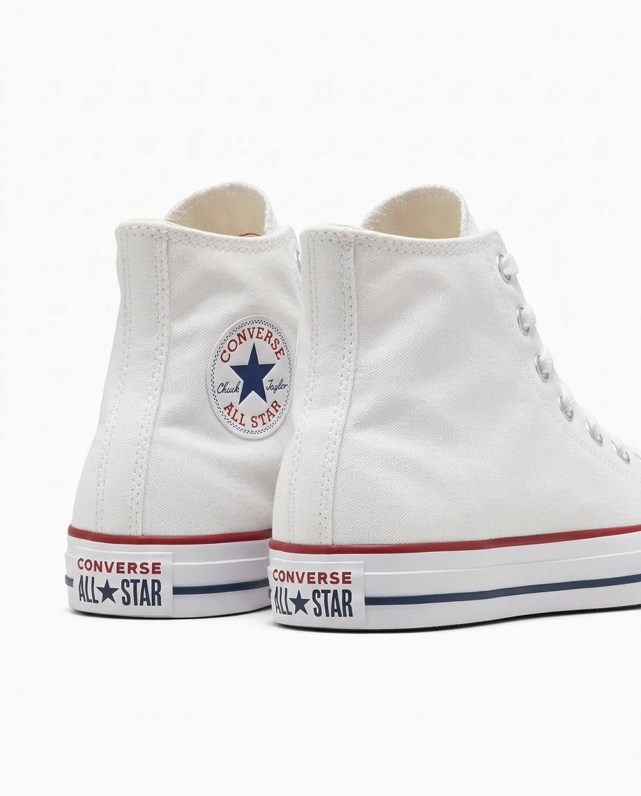 Converse Chuck Taylor All Star - Tenis de bota clásicos blancos