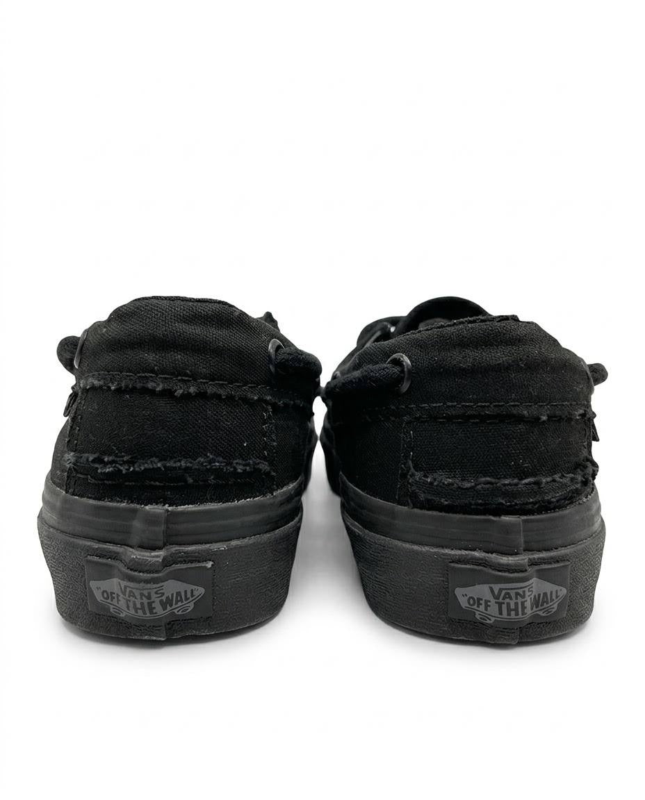Vans La Costa - Tenis casual estilo náutico negro unisex