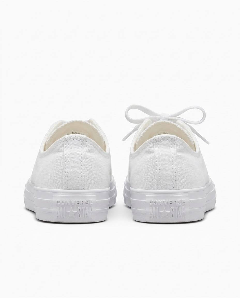 Converse Chuck Taylor All Star - Tenis casuales de lona blancos