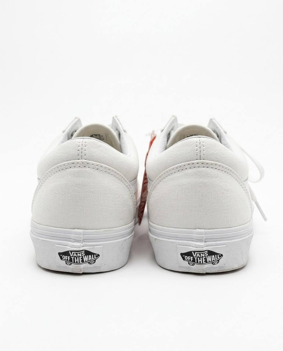 Vans Old Skool - Tenis casuales en color blanco total