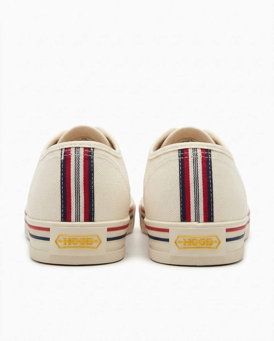 Tenis Casuales Lona Crema Estilo Urbano Unisex