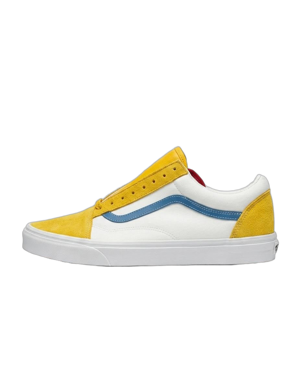 Vans Old Skool - Tenis casuals con diseño en paneles amarillos
